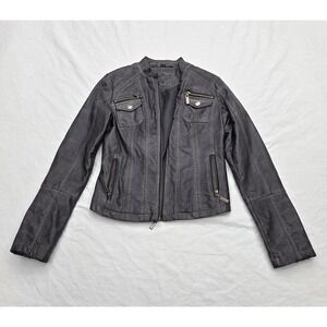 Joujou‎ Faux Leather Full-zip Jacket Size XS